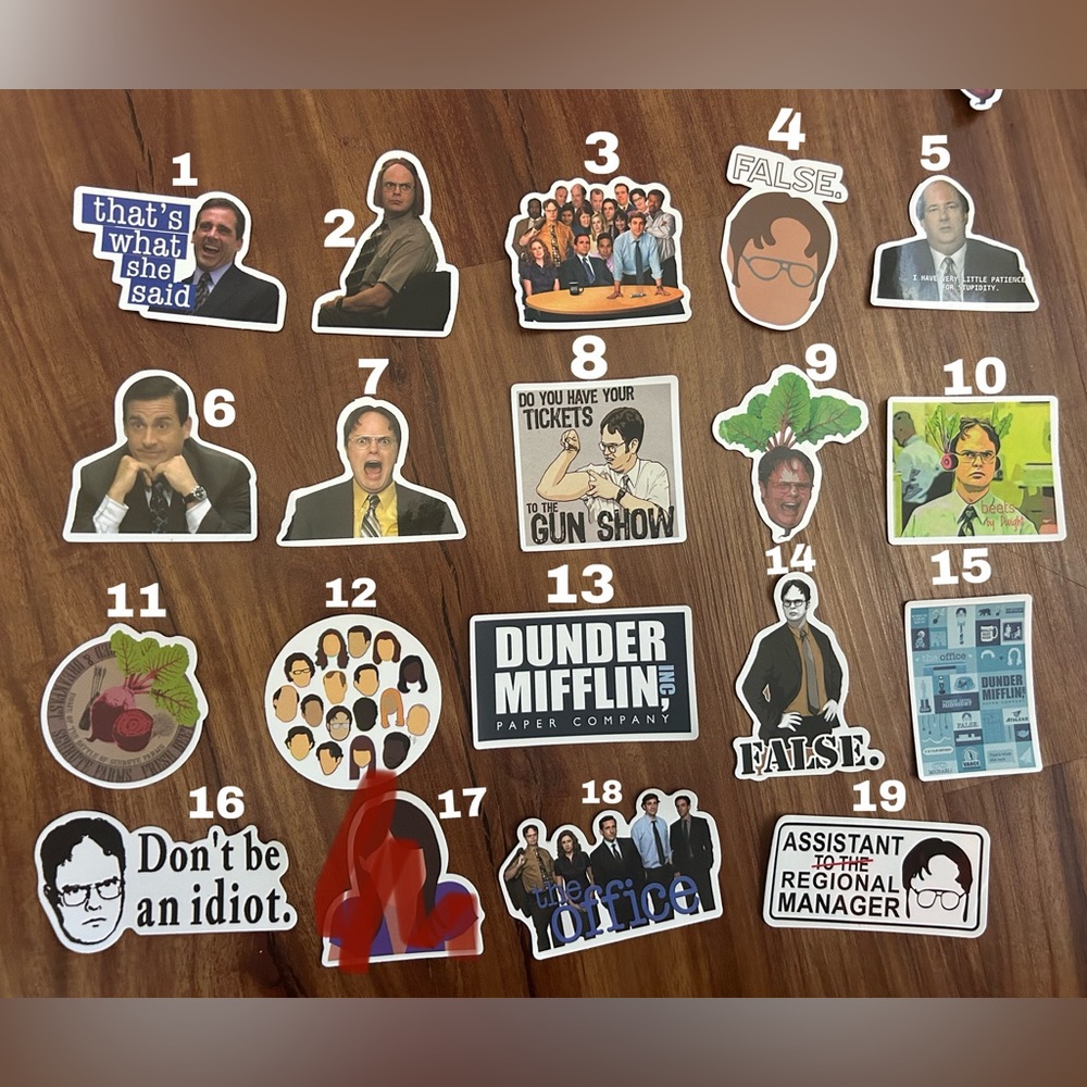 The Office Sticker Set